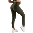 thumbnail image 6 of Women's No Front Seam Leggings Ruched High Waist Yoga Workout Pants, 6 of 8