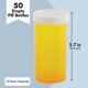 thumbnail image 4 of Paquete de 50 frascos de medicamentos vacíos con tapas, frascos de pastillas de 13 Dram, viales de plástico,, 4 of 5