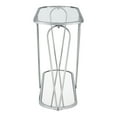 thumbnail image 4 of Furniture of America Ollis 1-Shelf Glass Top and Metal Chrome Sofa Table, 4 of 7
