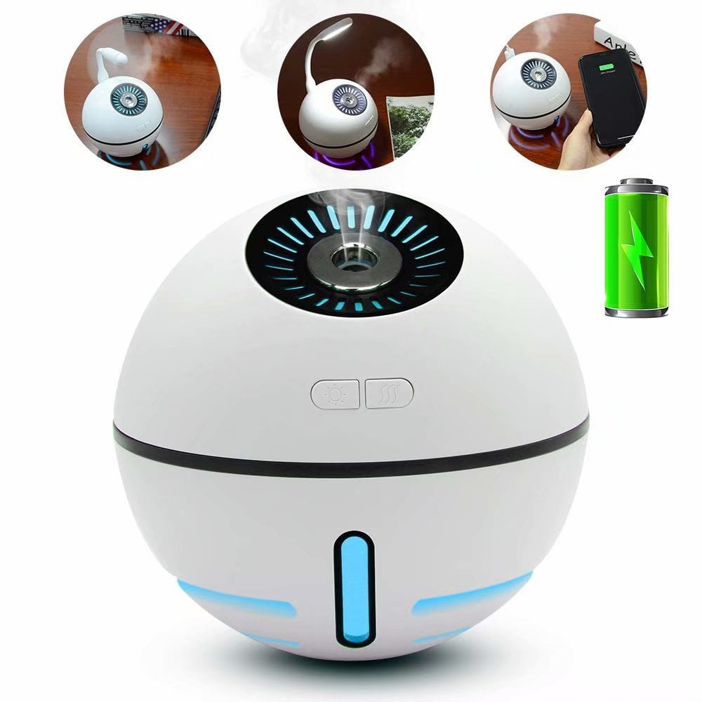 Portable Humidifier Rechargeable 2000 mAh Battery or USB Operated 300