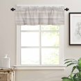 thumbnail image 3 of Beige Valances for Windows Farmhouse Kitchen Curtains Valances Rod Pocket Valance Curtains for Kitchen Windows Farmhouse Simple Abstract Striped Wooden Grain Window Valances for Bathroom 42"x12", 3 of 6