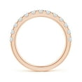 thumbnail image 2 of ANGARA Lab Grown Half Eternity Diamond Wedding Ring for Women in 14K Rose Gold (Size-2.4mm| Color-F-G| Clarity-VS) | April Birthstone, Anniversary, Jewelry Gift for Women | Lab-Grown Diamond Ring, 2 of 8