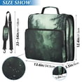 thumbnail image 2 of FORMRS Zipper Binder with Shoulder Strap 2-inch Ring 500 Sheet Capacity File Bag, Green Forest, 2 of 5