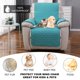 thumbnail image 4 of Funda reversible para sillón reclinable pequeño, para perros, con ancho de asiento de hasta 25 pulgadas, lavable, con correa elástica ajustable para niños y mascotas., 4 of 8