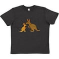 thumbnail image 3 of Inktastic Kangaroo Family Youth T-Shirt, 3 of 5