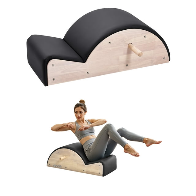 VEVOR Pilates Spine Corrector Arc Fitness Pilates Accessory Spine Exercise Rubber Wood