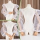 thumbnail image 4 of Mangas desmontables de organza para vestidos de novia, guantes de malla sin dedos, guantes transparentes, guantes de tul para novia., 4 of 9
