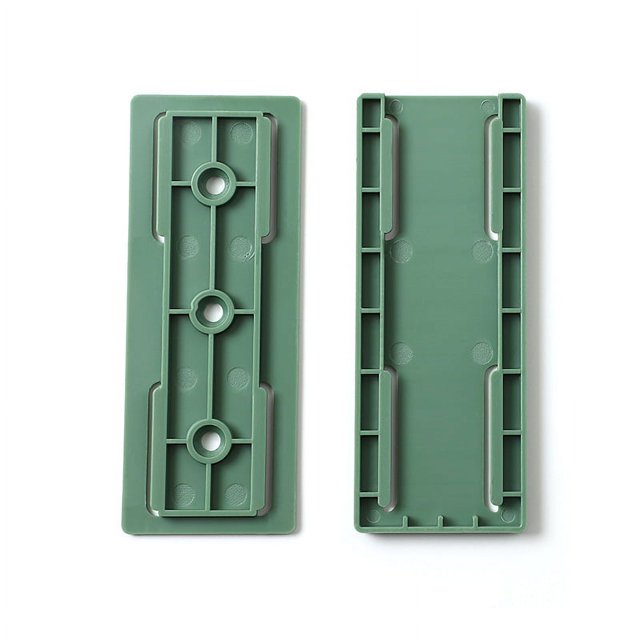 Fijador de enchufes de escritorio autoadhesivo verde de 8 piezas, soporte de enchufes adhesivo sin perforaciones, fijador de regleta autoadhesivo, fijador de enchufes