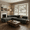 Black, variant on 116"W Modern Semi-Curved Modular Sectional Sofa with Movable Ottoman,Vertical Stitched Chenille Cloud Sofa Couch for Living Room,No Assembly Required,Beige