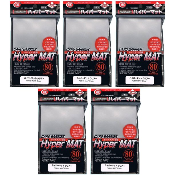 KMC Hyper Matte Sleeves, 400pk, Clear