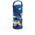 thumbnail image 4 of Thermos Kids Vacuum Insulated Funtainer Water Bottle with Flip Up Straw, 355ml, Sharks, 4 of 5