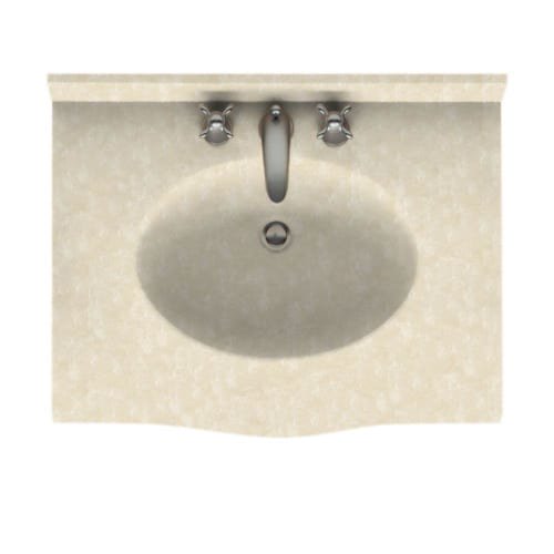 Swanstone EV1B2231 Europa One Piece Vanity Top and Sink 22.5" D x 31" W