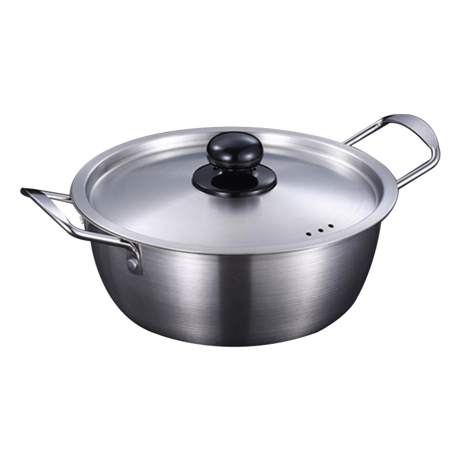 Baoblaze Korea Ramen Pot Home with Lid Instant Noodles Pot for Restaurant Picnic Eggs 18cm