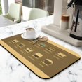 thumbnail image 2 of Improve Coffee Experience with 19.5x12in Mat Super Absorbent, Coffee Drying Mat Anti-Slip - Hide Stains - Great Under Coffee Machines & Kitchen Dish Drying Mats, 2 of 7