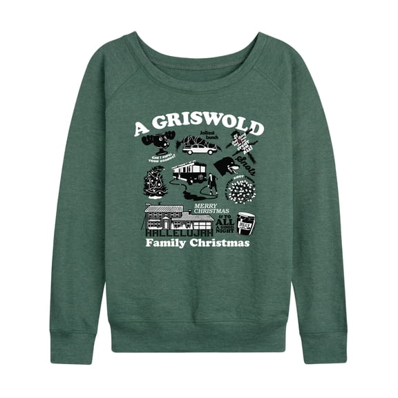 National Lampoon's Christmas Vacation - Jolliest Bunch - Women's Lightweight French Terry Long Sleeve Shirt