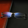 thumbnail image 5 of Blue Light Blocking Glasses for Men,Stylish Half Frame Metal Computer/Gaming/TV/Phone Readers,Lightweight Spring Hinge Eyeglasses Anti Eyestrain/Glare/UV, 5 of 8