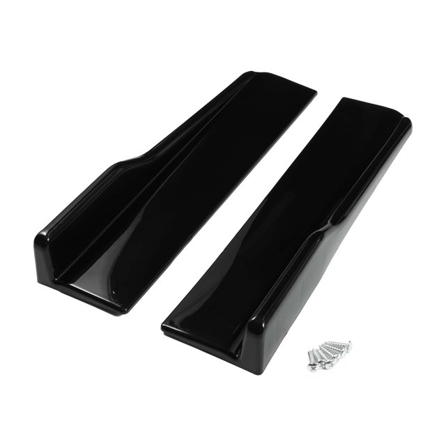 Kit de difusor splitter lateral de automóvil Unique Bargains 45cm/17.72in, plástico negro de alta resistencia