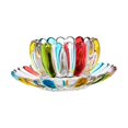 thumbnail image 2 of GROWTH TANK Breakfast Bowl, Flower Pattern Lotus Flower Shaped Lace Decorative Lotus Bowl, color, 2 of 9