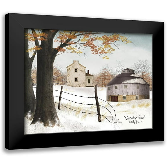 Jacobs, Billy 14x12 Black Modern Framed Museum Art Print Titled - November Snow