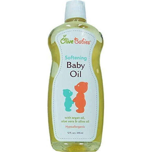 Olive Babies Softening Baby Oil, 12 fl.oz