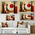 thumbnail image 4 of Designart Abstract Shapes Oversized framed wall art decor, Abstract Shapes framed wall Art, Earthy Exploration Brown Red Brown And Red Exploring Dimensions , Brown Modern black framed wall art, 4 of 5