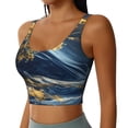 thumbnail image 2 of Yiaed Golden Fantasy Landscape Print Ladies Waistcoat Women Sports Vest Vest Sports Women Sports Top Yoga Vest for Women-Small, 2 of 8