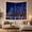 Bridge Night Skyline, variant on City Skyline and Bridge Reflected on Water, Nostalgic Retro Style for Travel Lovers, City Wall Art, Housewarming Gift, Tapestry Wall Hanging for Bedroom and Living Room