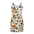 thumbnail image 7 of ClodeEU Women's Summer Stretch V Neck Spaghetti Strap Dress with Print ,Casual Solid Color Midi Dress Khaki,Womens Plus S, 7 of 7