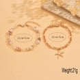 thumbnail image 2 of NICKSUN Gold Ankle Bracelets for Women Waterproof Starfish Shell Charm Anklets Trendy Summer Beach Jewelry, 2 of 7