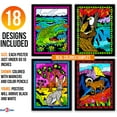 Stuff2Color Super Art Pack: 18 Large Fuzzy Velvet Coloring Pages ...