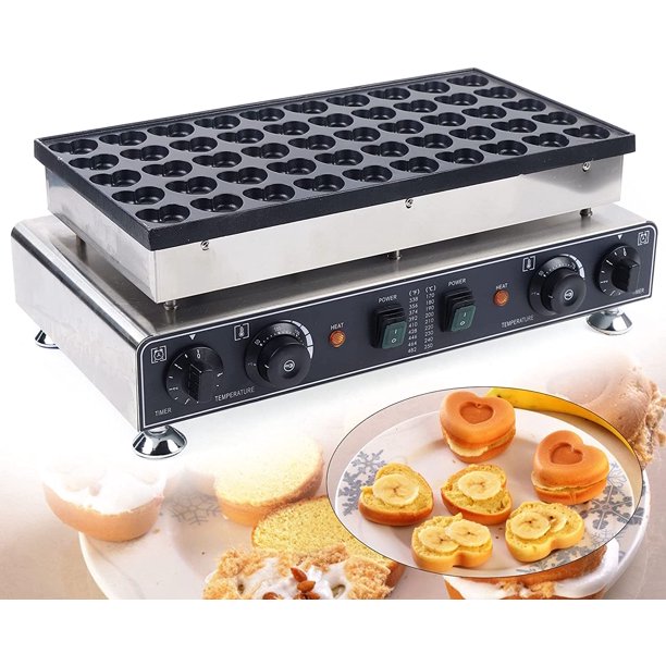 Miumaeov Commercial Mini Dutch Pancake Baker Maker Nonstick Muffin