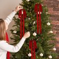 thumbnail image 3 of Velvet Bow Wreath for Staircase Fireplace and Carpet Holiday Celebration 6PCS, 3 of 3