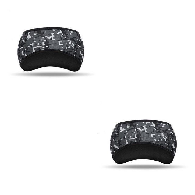 Soidarity Diadema Invierno Fleece Elástico Protección para la cabeza Esquí A prueba de viento Calentadores universales para los oídos Bandas para el Cuadros gris oscuro 2piezas Soidarity CBP387921