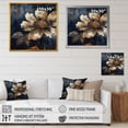 thumbnail image 4 of DESIGN ART Designart "Gold And Blue Daisy Petals" Floral Daisy Canvas Print 36 in. wide x 36 in. high, 4 of 5