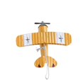 thumbnail image 1 of nipocaio Vintage Biplan Avion Modèle Statue Décoration Souvenir Jaune, 1 of 5