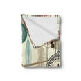 thumbnail image 2 of Antique Soft Flannel Fleece Blanket, Traditional Pocket Watches with Feather and Old Key Portable Time Flies Art Theme, Cozy Plush for Indoor and Outdoor Use, 50" x 60", Multicolor, by Ambesonne, 2 of 5
