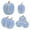 Sky Blue, variant on 7 Pcs Assorted Sizes Artificial Pumpkins Fall Decor Fake Faux Foam Pumpkins for Halloween Thanksgiving Harvest Home Table Decor,Champagne Pumpkin