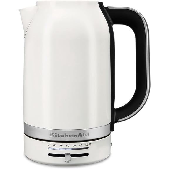 1.7L Electric Kettle w/Temp Control, Porcelain White