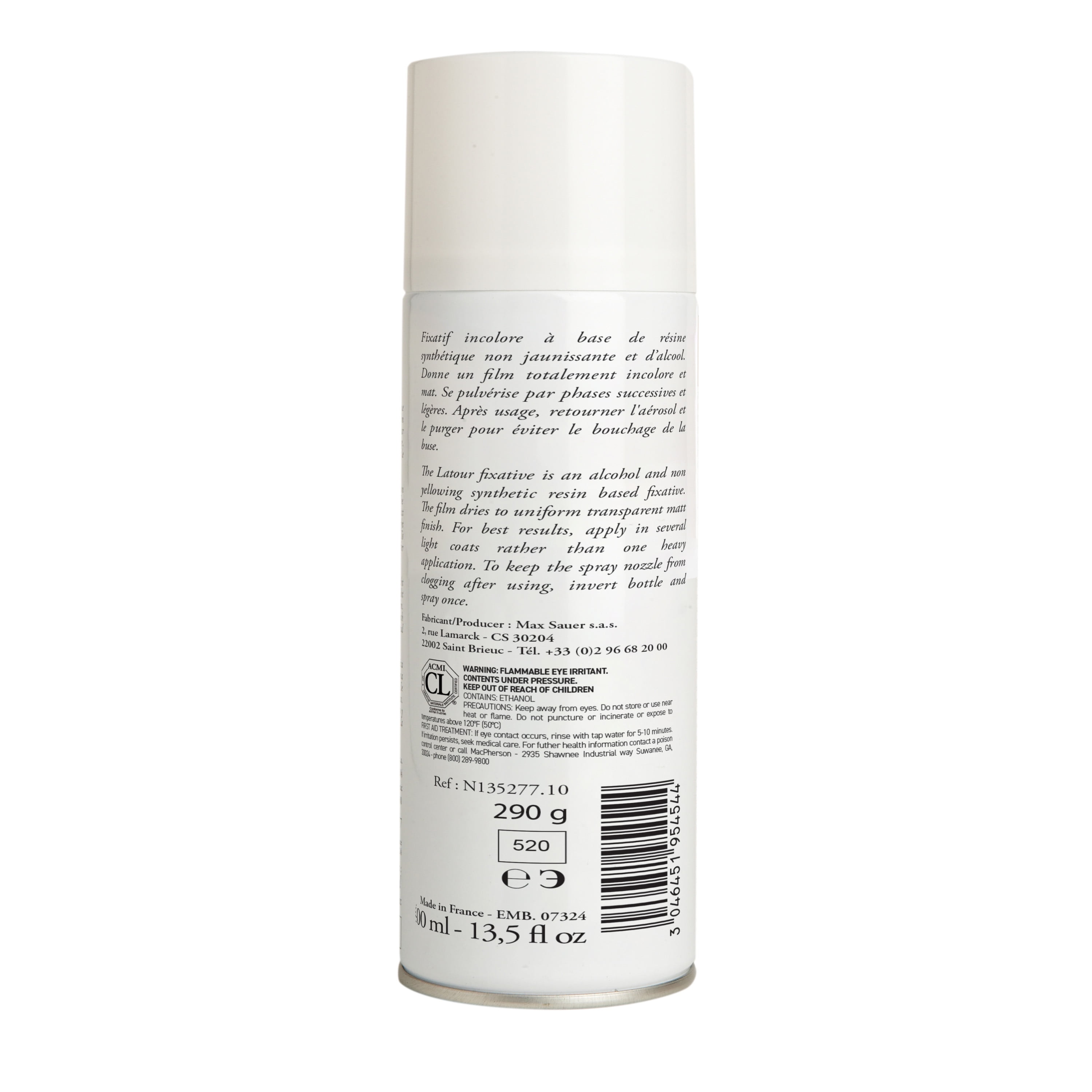 Sennelier Latour Pastel Spray Fix, 400ml