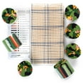 thumbnail image 3 of (3 pack) WonderArt® 15" x 20" Latch Hook Kit, Swingin, Acrylic Yarn Cotton Canvas, 3 of 9
