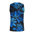 thumbnail image 4 of Camiseta sin mangas de cuello redondo para hombre, ropa deportiva para el hogar, pijamas, camiseta de color liso, blusa deportiva, blusa de poliéster para hombre, 4 of 5