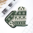 thumbnail image 4 of Christmas Oven Mitts And Pot Holders Set Non Slip Quilted Heat Resistant Kitchen Accessories For Cooking Baking And Grilling Microwave Safe With Non Slip Grip, 4 of 6