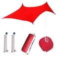 thumbnail image 1 of Toldo impermeable al aire libre Sunnimix Tienda de sol rojo Tienda de sombrillas de playa, 1 of 7