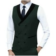 thumbnail image 2 of Mgmyaa Men's Slim Fit Sleeveless Vest with Notch Lapel and Pockets, Lightweight Formal Waistcoat Jacket for Office Casual Style, 2 of 3