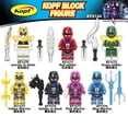 thumbnail image 2 of Lego Power Rangers Series Minifiguras Bloques De Construcción Soldado Rojo Guerrero Blanco Figuras Juguetes, 2 of 4