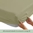 thumbnail image 5 of Elegant Comfort Deep Pocket 4-Piece Bed Sheet Set, Ultra-Soft Microfiber, Luxury Bedding Gift, California King, Sage, 5 of 6