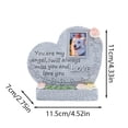 thumbnail image 3 of Dog Memorial Gift for Loss of Dog, Peaceful Sleeping Solar Angel Dog Statue Outdoor Waterproof, Resin Dog Figurine Pet Memorial Stone for Garden Grave Markers, Loss of Pet Sympathy Gift (Cat), 3 of 5