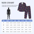 thumbnail image 3 of KLL rainbow color Skull mushroom Sleepwear Mens Flannel Pajamas,Long Cotton Pj Set, 3 of 7