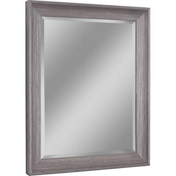 Head West 8006 40.5 x 28.5 in. Transitional Driftwood Wall Mirror - Light Gray