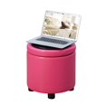 thumbnail image 1 of Convenience Concepts Designs4Comfort Round Storage Ottoman in Pink, 1 of 9